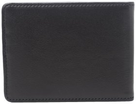 Классическая обложка для документов из гладкой кожи Desisan 80069 черного цвета