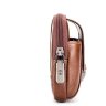 Мужская сумка-чехол для смартфона из натуральной кожи в коричневом цвете Bull (19701) - 3