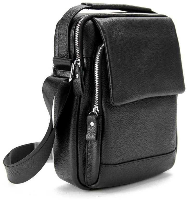 Мужская сумка планшет через плечо Tiding Bag 90769 Черная modnotak фото №1