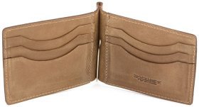 Светлый кожаный зажим из винтажной кожи ST Leather (16824)