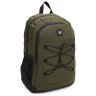 Просторный мужской рюкзак из полиэстера зеленого цвета Aoking 71569 - 1