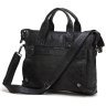 Черная кожаная мужская сумка с отделением для ноутбука VINTAGE STYLE (14067) - 1