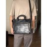 Черная кожаная мужская сумка с отделением для ноутбука VINTAGE STYLE (14067) modnotak фото - 10