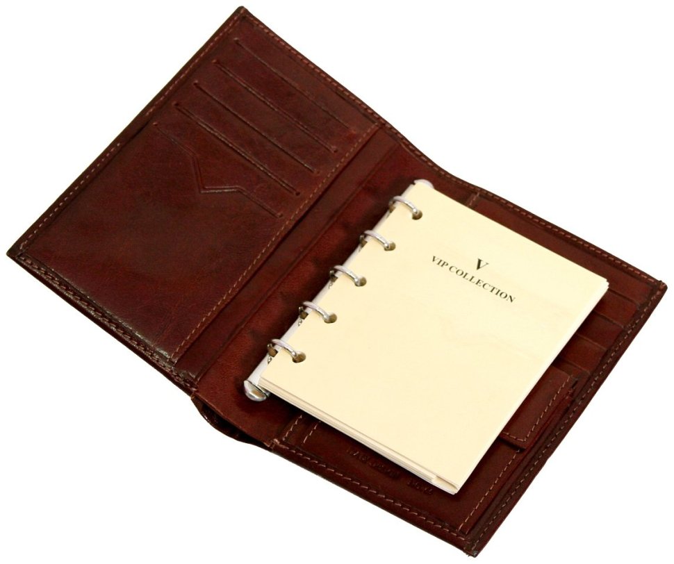 Портмоне с блокнотом Platinum из натуральной кожи Vip Collection 102569 modnotak фото №2