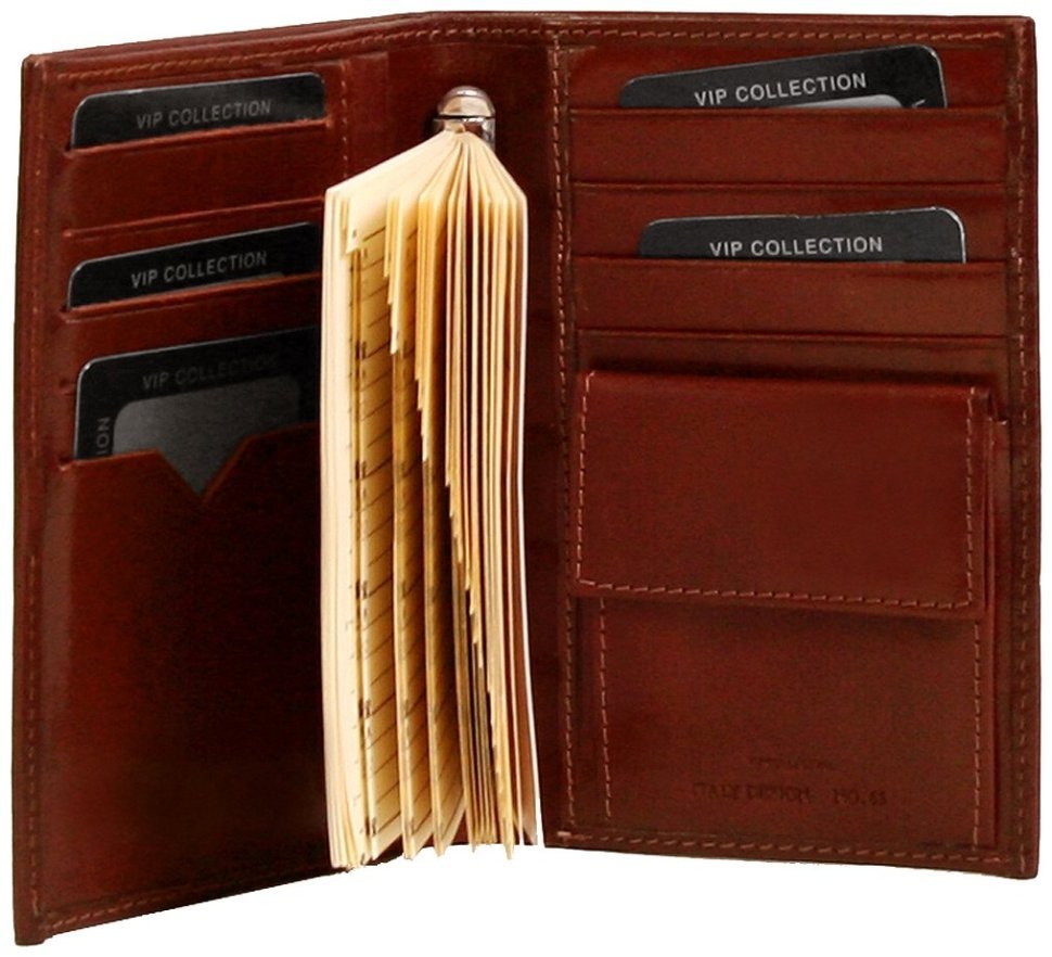 Портмоне с блокнотом Platinum из натуральной кожи Vip Collection 102569 modnotak фото №3