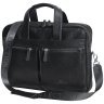 Черная сумка под ноутбук 15.6 дюймов из кожи флотар Vip Collection 102669 modnotak фото - 1