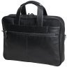 Черная сумка под ноутбук 15.6 дюймов из кожи флотар Vip Collection 102669 modnotak фото - 2