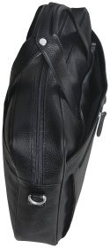 Черная сумка под ноутбук 15.6 дюймов из кожи флотар Vip Collection 102669