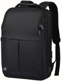 Стильный рюкзак из прочного нейлона с отделением для ноутбука до 14" Wenger Reload черного цвета 103469
