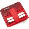 Подарунковий жіночий набір червоного кольору з лакової шкіри (гаманець та картхолдер) KARYA (19851) - 2