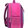 Малиновый школьный рюкзак для девочек из текстиля с ламой Bagland (53769) - 2