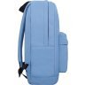 Голубой текстильный рюкзак для девочек с липучками Bagland (53869) - 3