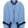 Голубой текстильный рюкзак для девочек с липучками Bagland (53869) - 4