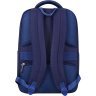 Синій чоловічий рюкзак із вологовідштовхувального текстилю на блискавці Bagland (54069) - 3