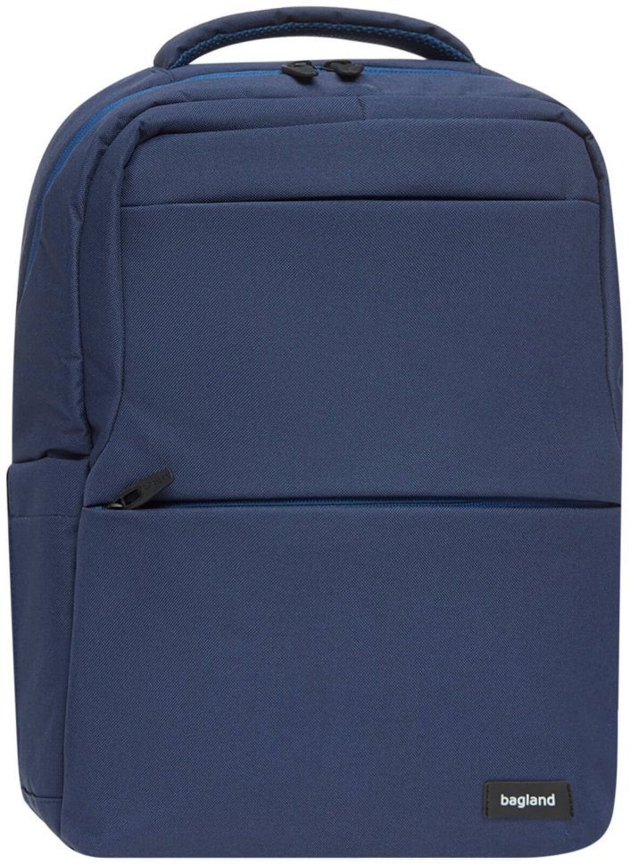 Синій чоловічий рюкзак із вологовідштовхувального текстилю на блискавці Bagland (54069) modnotak фото №6