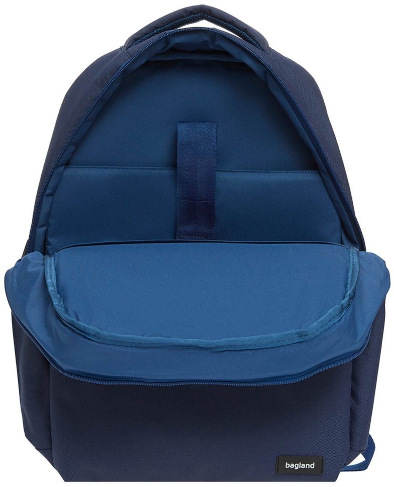 Синій чоловічий рюкзак із вологовідштовхувального текстилю на блискавці Bagland (54069) modnotak фото №10