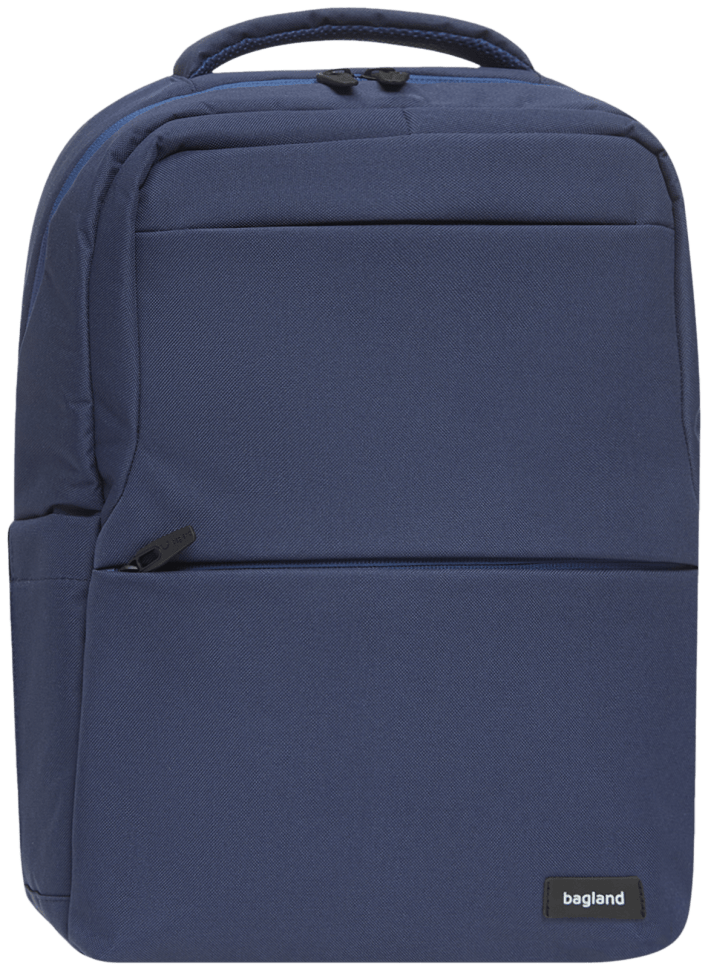 Синій чоловічий рюкзак із вологовідштовхувального текстилю на блискавці Bagland (54069) modnotak фото №11
