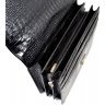 Черный портфель из натуральной кожи под крокодила Desisan (317-11) - 4