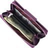 Фіолетовий жіночий гаманець із натуральної шкіри флотар KARYA (2421155) - 6