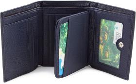 Синій шкіряний гаманець малого розміру Marco Coverna (17845) - 2