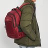 Недорогий жіночий рюкзак в червоному кольорі з текстилю Monsen (21469) - 2