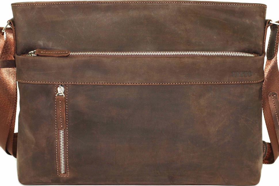 Чоловіча вінтажна сумка коричневого кольору VATTO (11910)