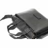 Классическая деловая мужская сумка черного цвета из гладкой кожи VATTO (12010) - 8