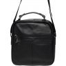 Чоловіча сумка-барсетка з чорної шкіри флотар на плече Borsa Leather (19345) - 3