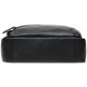 Мужская сумка-барсетка из черной кожи флотар на плечо Borsa Leather (19345) - 4