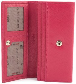 Жіночий компактний гаманець рожевого кольору KARYA (16180)