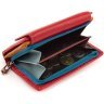 Середній жіночий гаманець із натуральної шкіри червоного кольору ST Leather 1767269 - 5
