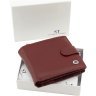 Женский кошелек из натуральной кожи бордового цвета с блоком для карт ST Leather 1767469 - 9