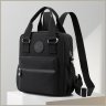Тканевая женская сумка-рюкзак среднего размера в черном цвете Confident 77569 - 2