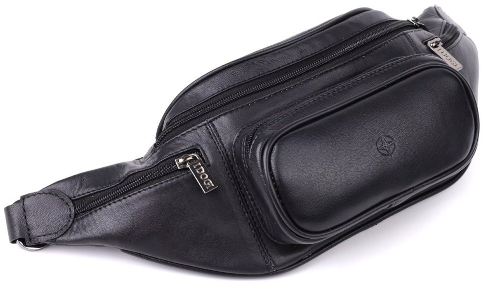 Городская мужская сумка бананка из гладкой кожи черного цвета Tony Perotti 108369 фото №6 Городская мужская сумка бананка из гладкой кожи черного цвета Tony Perotti 108369 modnotak фото №6