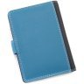 Качественная обложка для паспорта из натуральной кожи синего цвета Visconti Sumba 68769 - 3