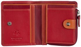 Жіночий жіночий гаманець шкіряний червоного кольору Visconti RB112 Chile Red Multi 108869