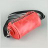 Маленькая женская сумка-кроссбоди из кожи крейзи хорс красного цвета BlankNote Cylinder 78969 - 3