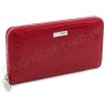 Великий лаковий гаманець на блискавки червоного кольору KARYA (1153-074) - 1