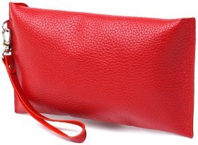 Дорожная женская косметичка из натуральной кожи флотар красного цвета Shvigel 2416417