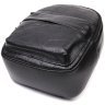 Маленький жіночий рюкзак з натуральної шкіри чорного кольору Vintage 2422434 - 3