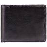 Чорне чоловіче портмоне з натуральної шкіри без застібки Visconti Raffle 70670 - 1