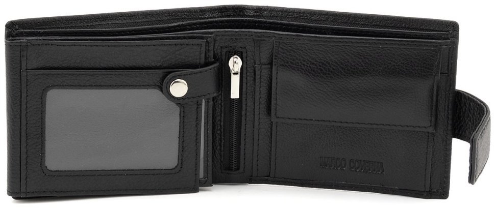 Чоловічий портмоне з натуральної шкіри із блоком прозорих відділень Marco Coverna 90870 modnotak фото №2