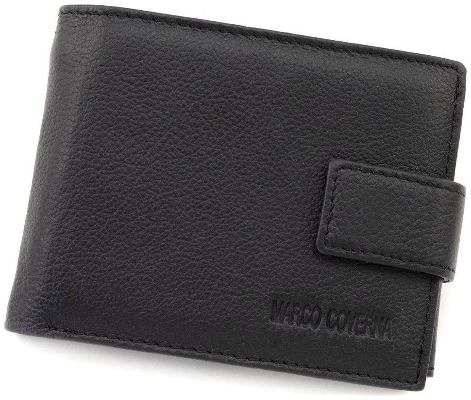 Чоловічий портмоне з натуральної шкіри із блоком прозорих відділень Marco Coverna 90870 modnotak фото №1