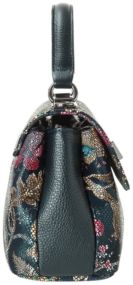 Компактная женская сумка из натуральной кожи Desisan 81670 синего цвета modnotak фото №3