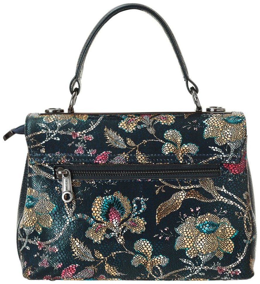 Компактная женская сумка из натуральной кожи Desisan 81670 синего цвета modnotak фото №4