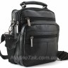 Шкіряна чоловіча сумочка чорного кольору Leather Bag Collection (10149) - 1