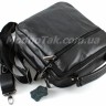 Шкіряна чоловіча сумочка чорного кольору Leather Bag Collection (10149) - 5