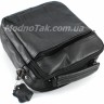 Шкіряна чоловіча сумочка чорного кольору Leather Bag Collection (10149) - 7