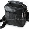 Кожаная мужская сумочка черного цвета Leather Bag Collection (10149) - 11