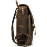Качественный кожаный рюкзак коричневого цвета VINTAGE STYLE (14872) - 4
